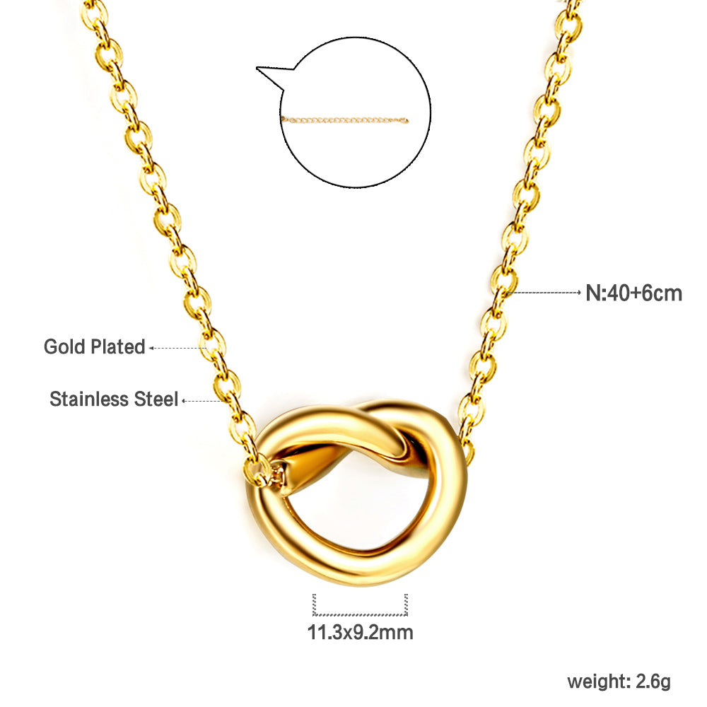 new year rope clasp pendant necklace