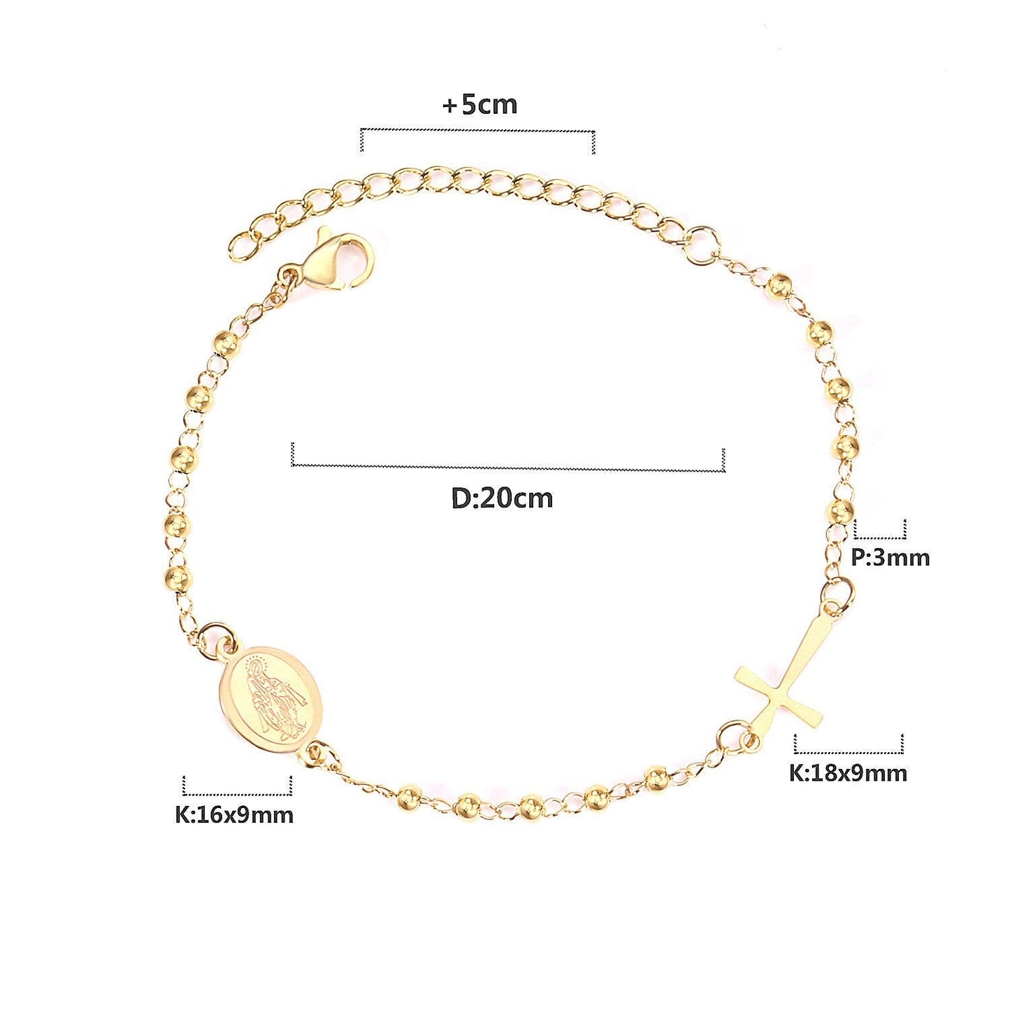 female adjustable extender chains bracelets classic style bracelets women curb gift