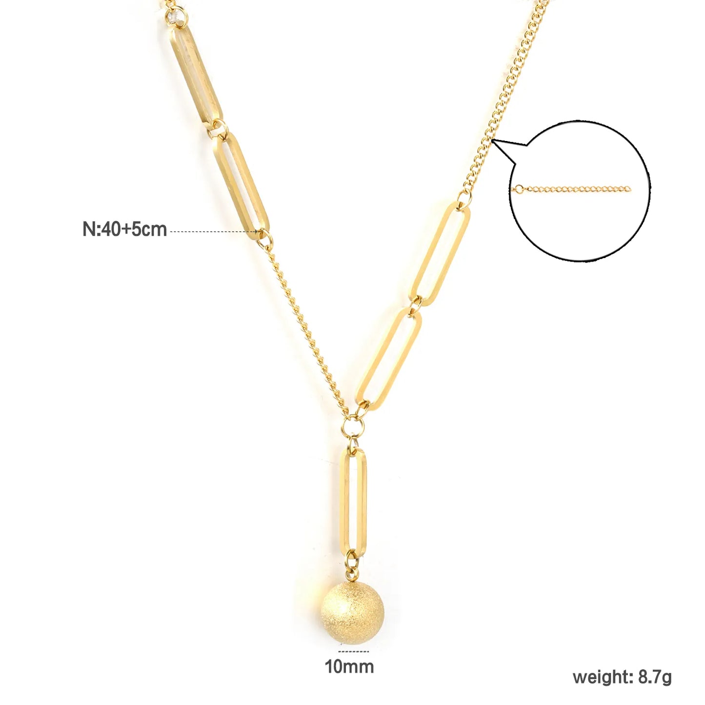paperclip chain necklace