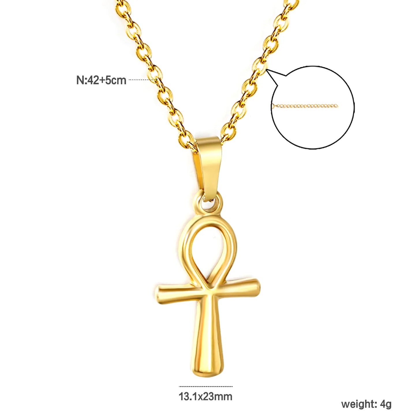 egyptian cross pendant necklace