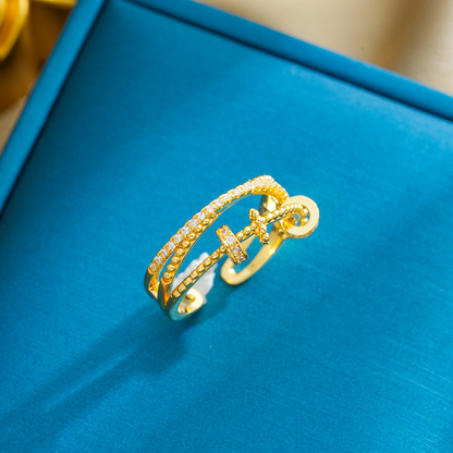 Gold Adjustable Ring