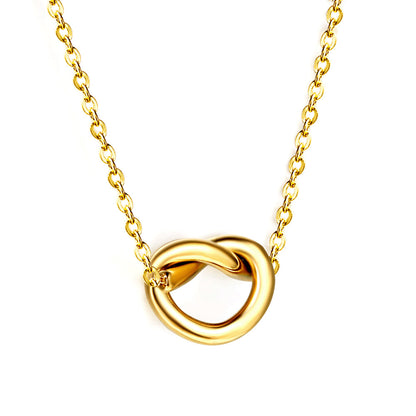 New Year Rope Clasp Pendant Necklace
