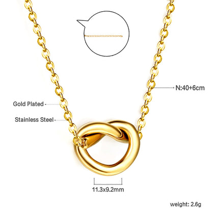 New Year Rope Clasp Pendant Necklace