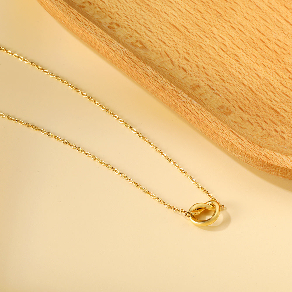 new year rope clasp pendant necklace