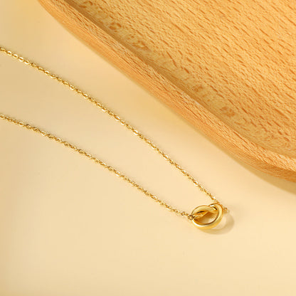 New Year Rope Clasp Pendant Necklace