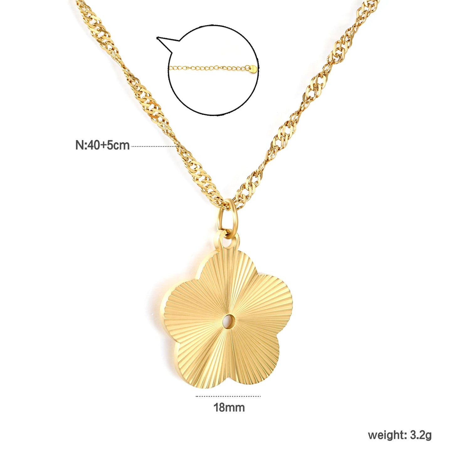 plum blossom engraved necklace