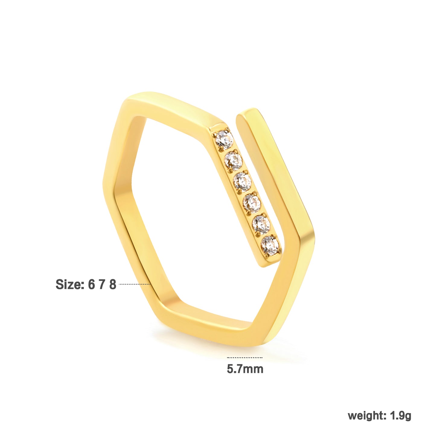 18k gold pvd & silver tone bangle bracelet