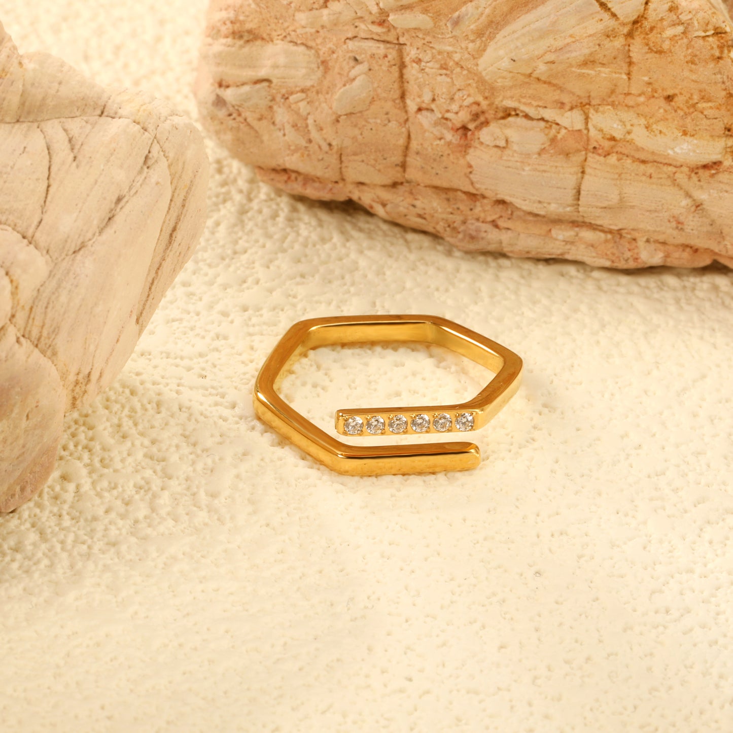 18k gold pvd & silver tone bangle bracelet