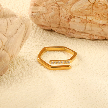 18K Gold PVD & Silver Tone Bangle Bracelet