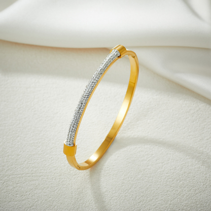 Gold White Zircon Bracelet
