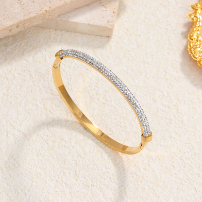 Gold White Zircon Bracelet