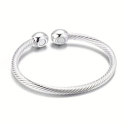 Healing series magnetic bracelet Silver