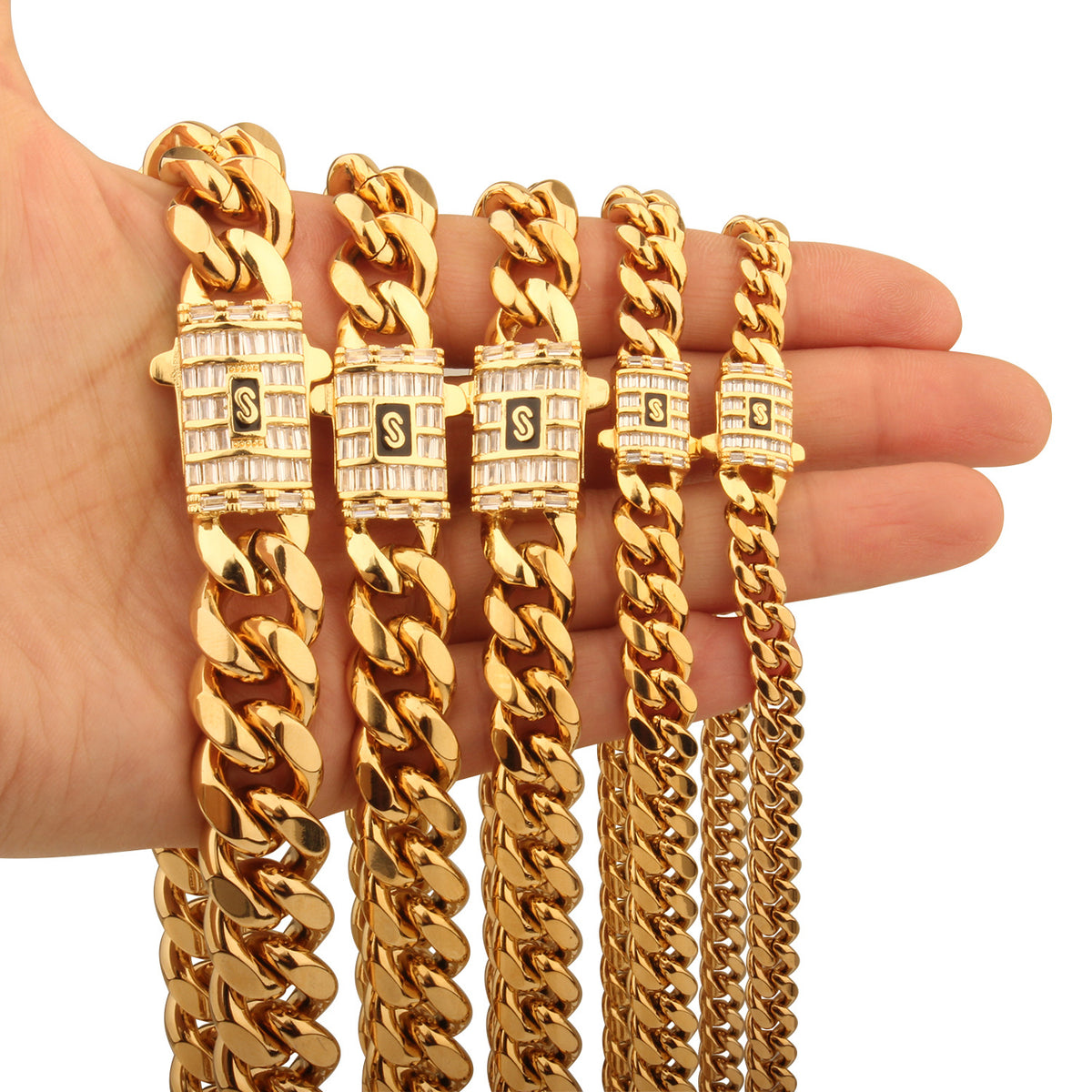 mens cuban chain gold 6mm*20inch