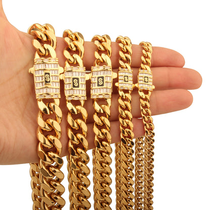 Mens Cuban Chain Gold 6mm*20inch