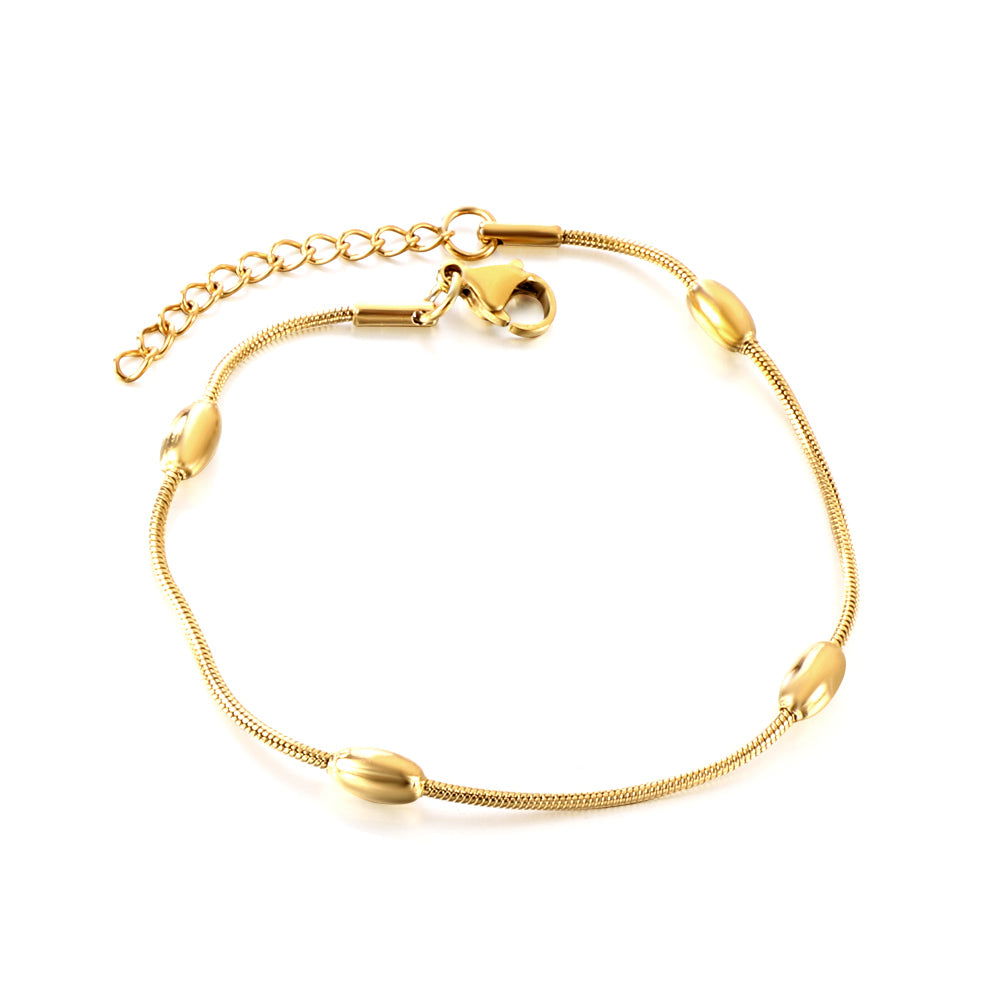 stainless steel 4 oval accessories bracelet