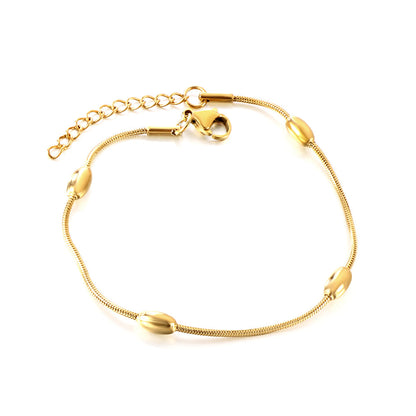 Stainless Steel 4 Oval Accessories Bracelet