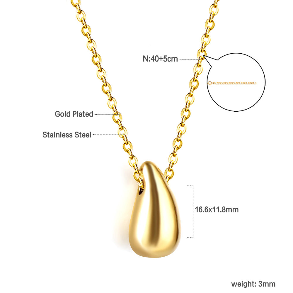 water drop pendant necklace