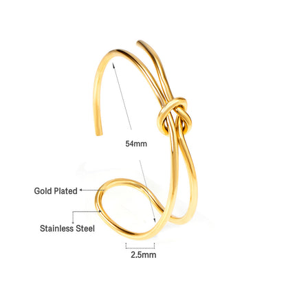 Hard bangle with minimalist clasp shape