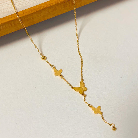 Butterfly tassel Necklace