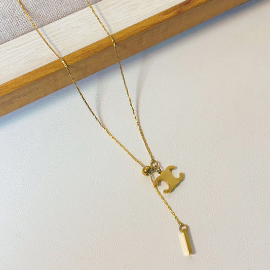 C drop Necklace