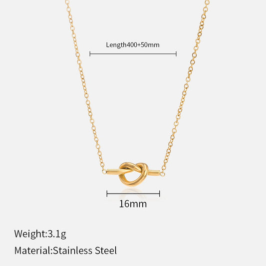 Knot pendant necklace