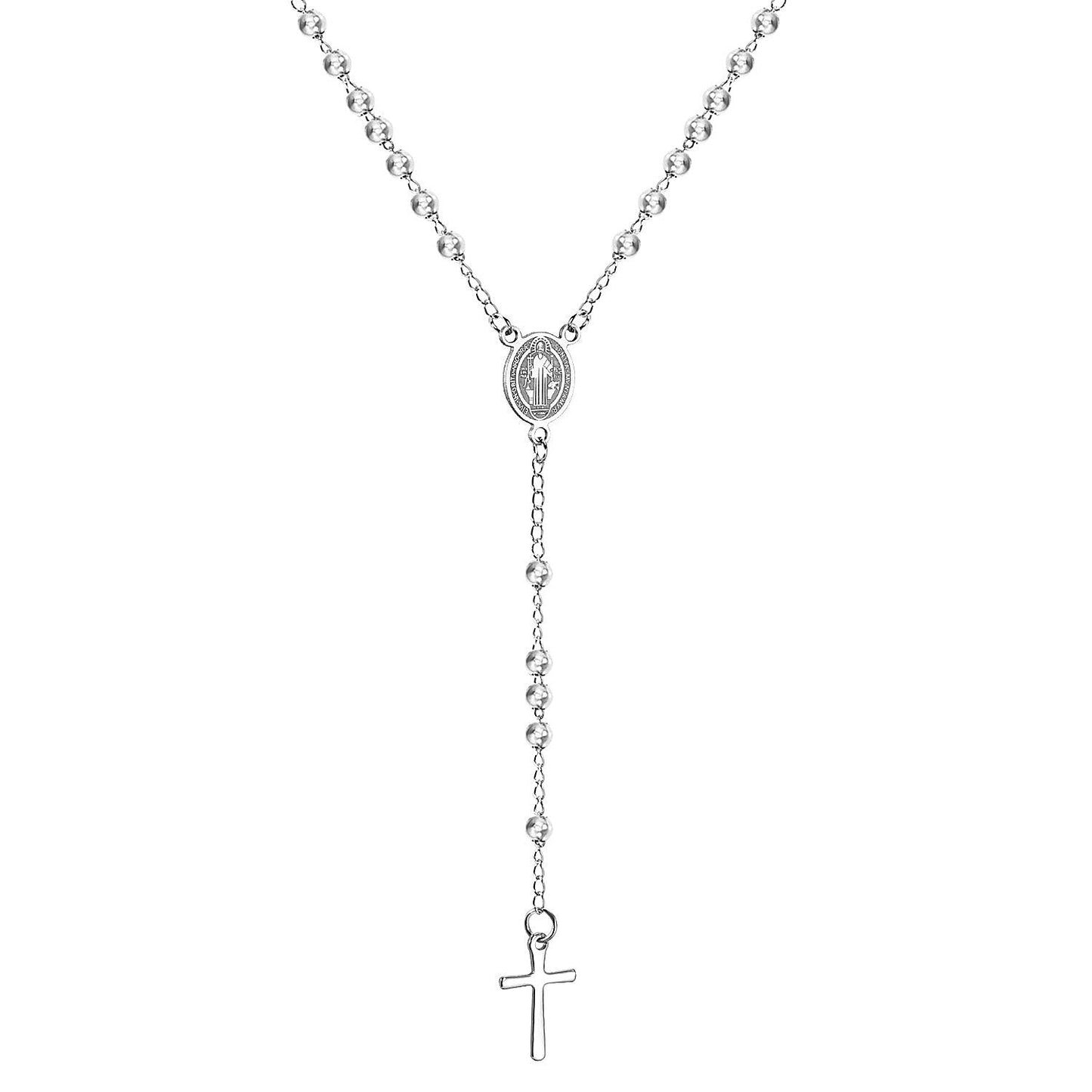 long scapular catholic rosaries beads christian cross pendant necklaces