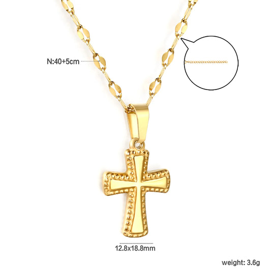 18k gold plated Eternal life Theme Stainless Steel Necklaces
