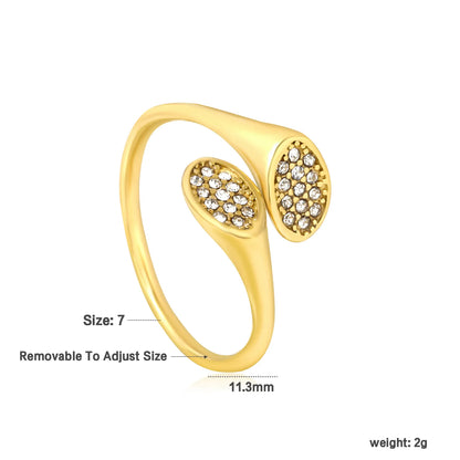 18K Gold PVD Artificial Pearls/Premium Zircon Ring