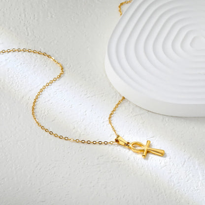 Egyptian Cross Pendant Necklace
