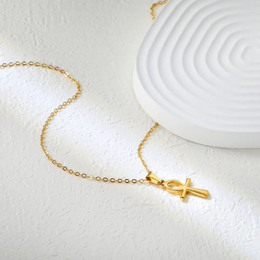 Egyptian Cross Pendant Necklace