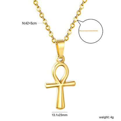 Egyptian Cross Pendant Necklace