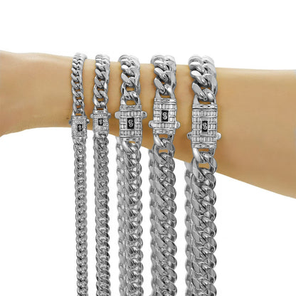 Mens Cuban Chain Silver