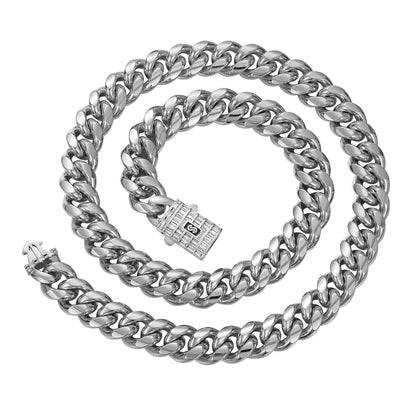 Mens Cuban Chain Silver