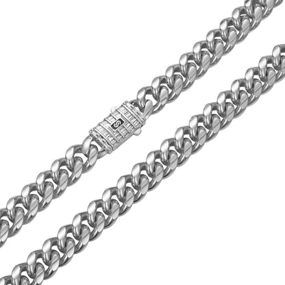 Mens Cuban Chain Silver