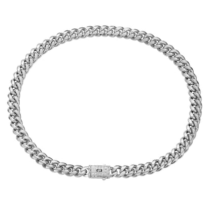 Mens Cuban Chain Silver