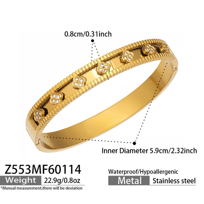 Gold Clover Bracelet