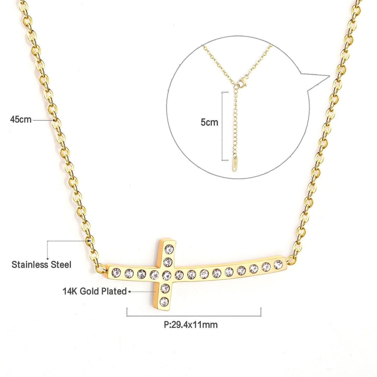 star zircon gold color pendants necklaces set for girl