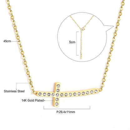Star Zircon Gold color Pendants Necklaces Set For Girl